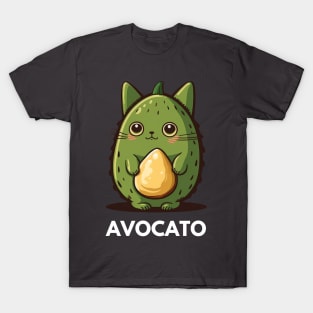 Avocado Cat Funny T-Shirt